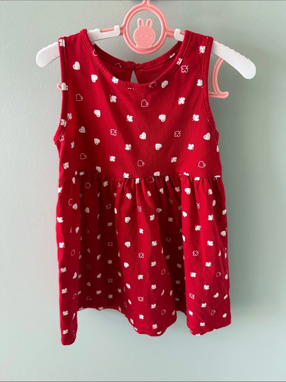 George 18-24m red heart and maple leaf dress Canada 🇨🇦